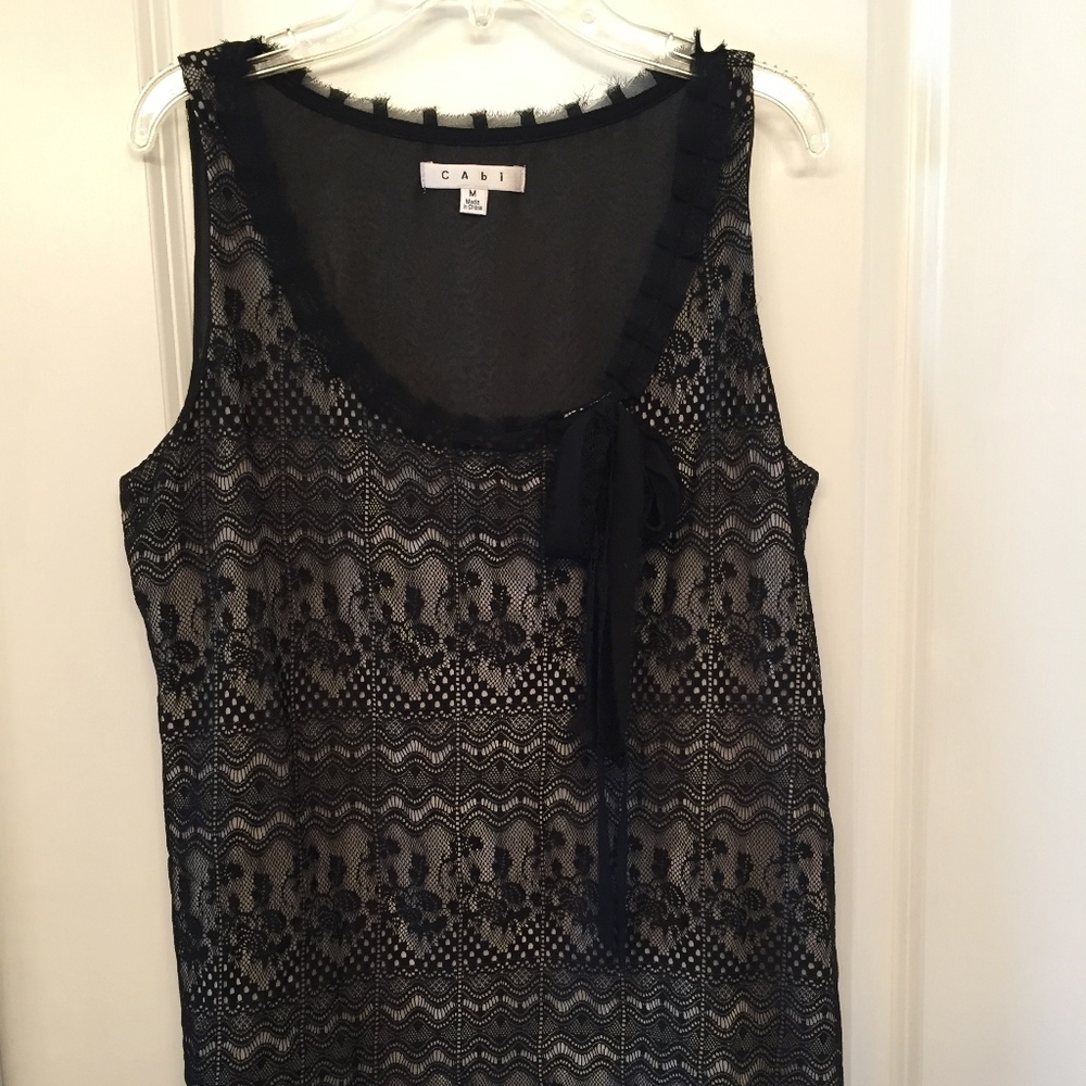 CAbi Lace Top with Bow